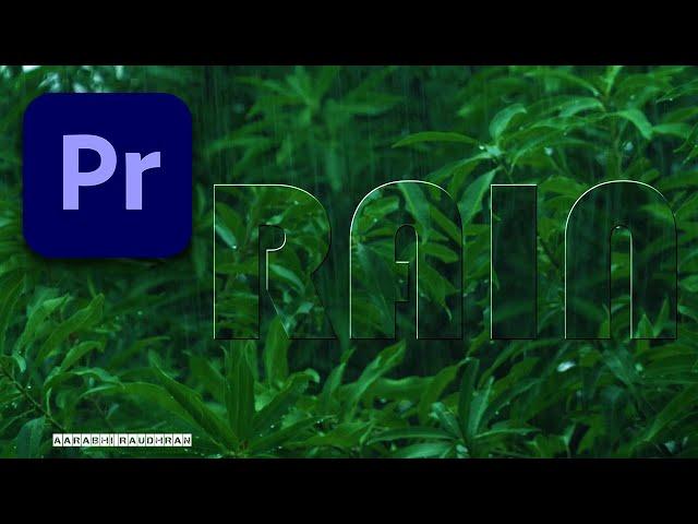 TRANSPARENT GLASS TEXT EFFECT | PREMIERE PRO TUTORIAL