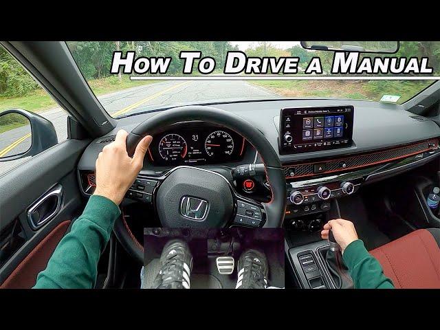 How To Drive A Manual Transmission + Rev Match + Heel Toe Downshift (POV Tutorial)