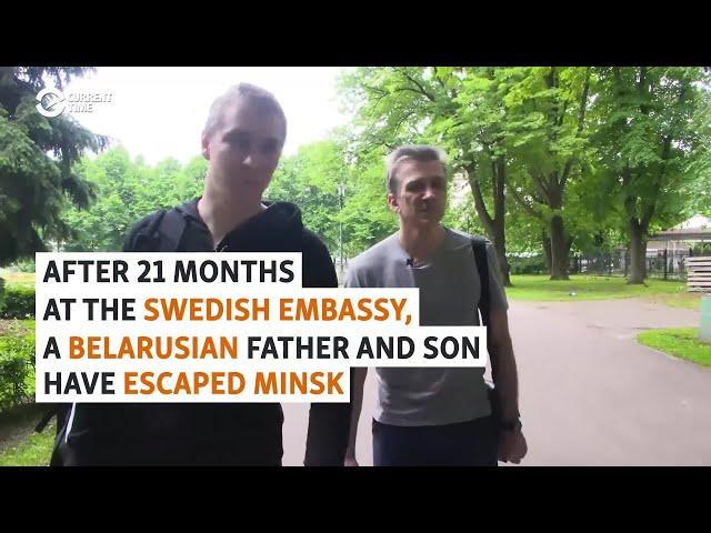 After Hiding 21 Months At Swedish Embassy, Belarusian Father, Son Escape Minsk