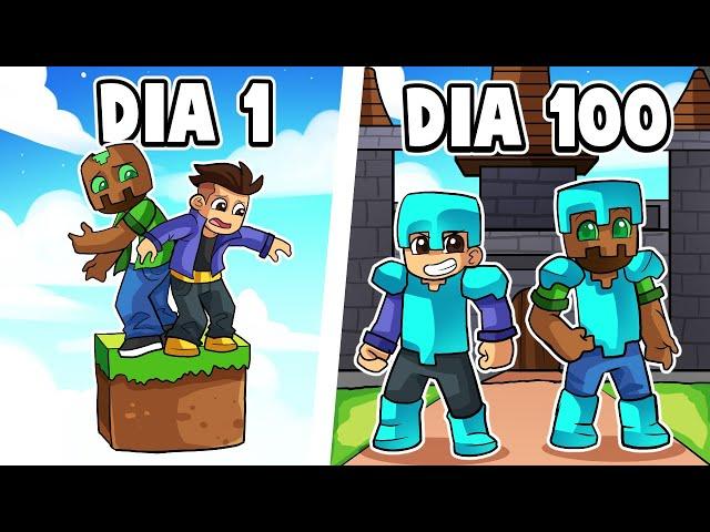 SOBREVIVIMOS 100 DÍAS en UN SOLO BLOQUE en MINECRAFT