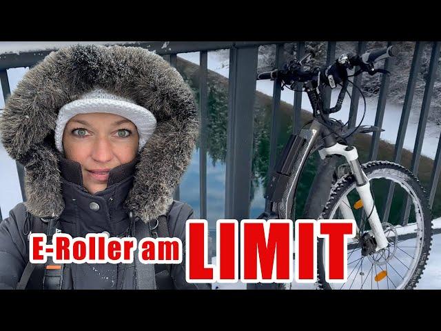 E-Roller vs. Winter, eine frostige Fehlentscheidung?! Heiterwanger See, Plansee im Schnee