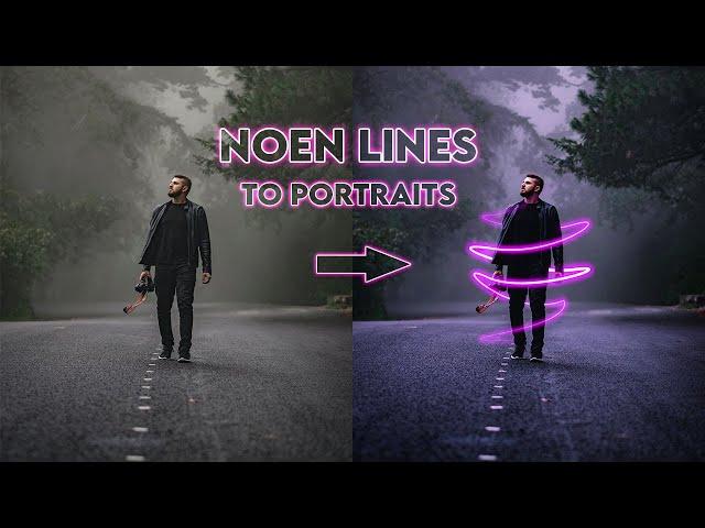 Neon Glow Lines Effect around Person -  Photoshop glow effect around person - Photoshop Tutorials