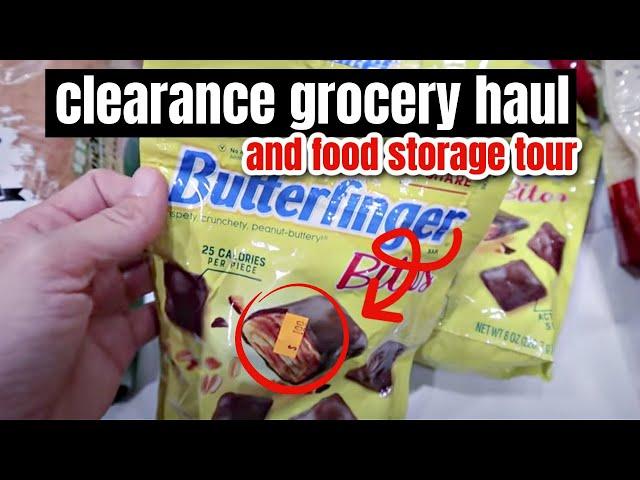 DISCOUNT STORE CLEARANCE GROCERY HAUL AND FOOD STORAGE TOUR | FRUGAL FIT MOM