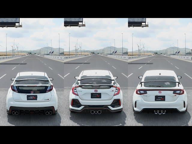 Gran Turismo 7 | All Civic Type R Top Speed Battle [FL5, FK8, FK2 & EK] [4KPS5]