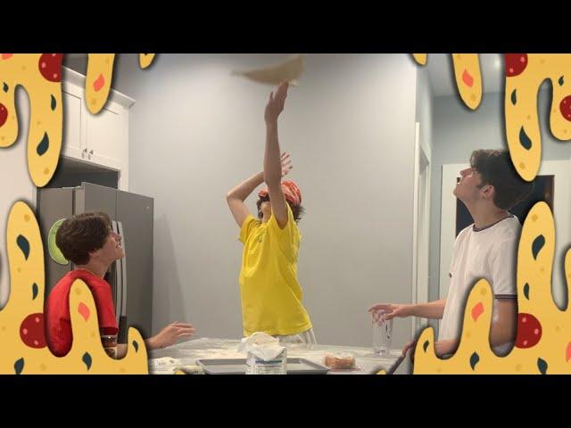 Baking Pizza blindfolded with Chris! - Sturniolo Triplets