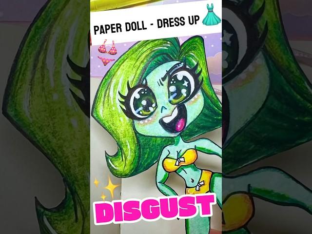 DISGUST (INSIDE OUT2) making *pApeR dOlL*  ARTY PIE #crafts #anime #handmade #artchallenge #japan