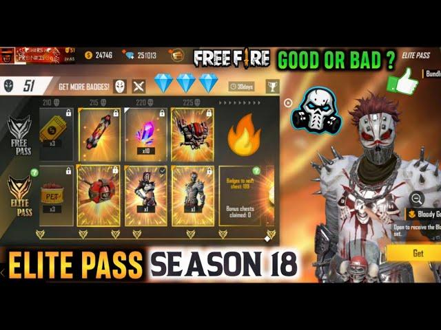 GARENA FREEFIRE ELITE PASS - SEASON 18 || WHERE IS EMOTE ? 