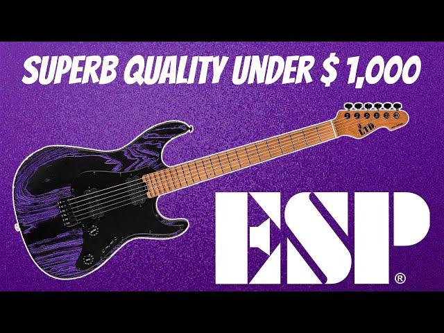 KILLER FEATURES on this ESP!  ESP LTD Series SN-1000 Purple Blast DEMO & REVIEW