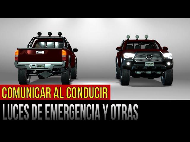 Comunicación al conducir: luces de emergencia y otras luces