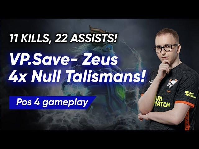 VP.Save- plays Zeus Support Pos 4 | Full Gameplay Dota 2