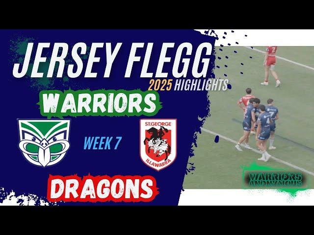NZ Warriors v Dragons | Jersey Flegg 2025 | Rd 7 HIGHLIGHTS