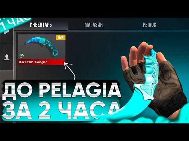 ТРЕЙД С НУЛЯ ДО KARAMBIT "PELAGIA" ЗА 2 ЧАСА | ТРЕЙД В СТАНДОФФ 2