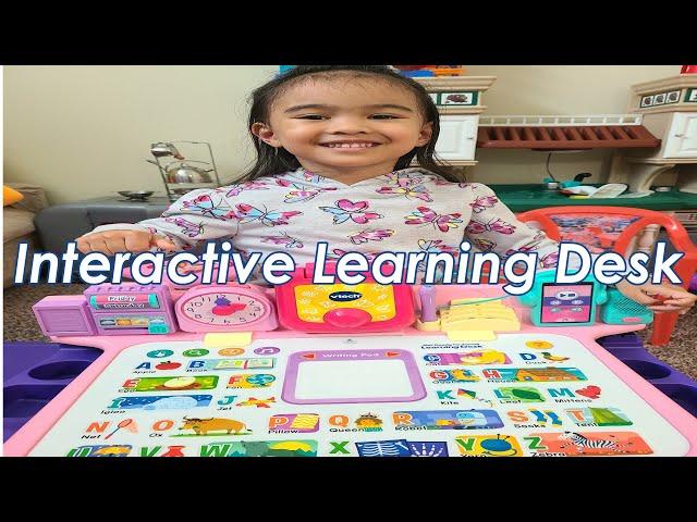 Unboxing Vtech Interactive Learning Desk with projector| Happy Kid