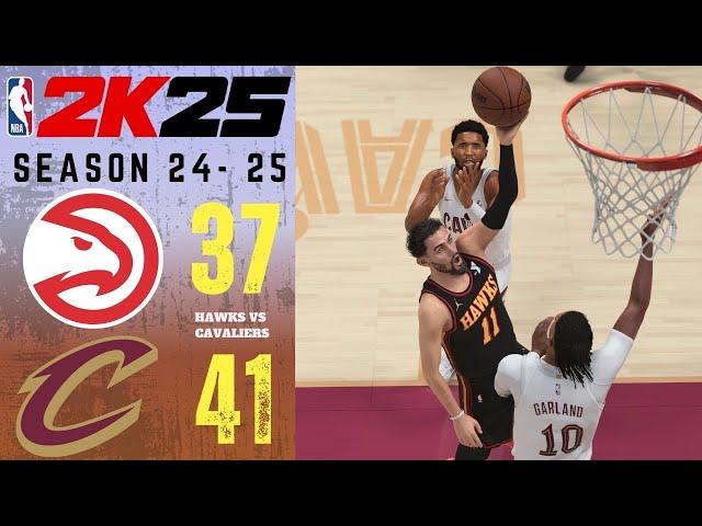 ATLANTA HAWKS vs CLEVELAND CAVALIERS || SEASON 2024-2025 || NBA 2K25