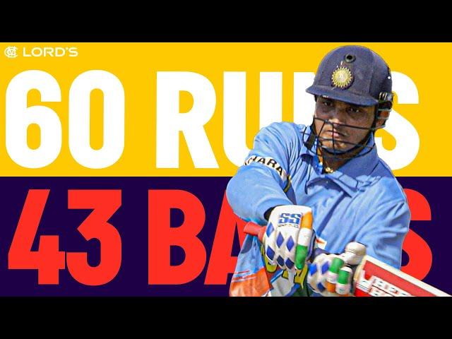 Iconic Innings ⭐ | Sourav Ganguly Smashes 60 In 43 Balls At Lord's | England v India 2002