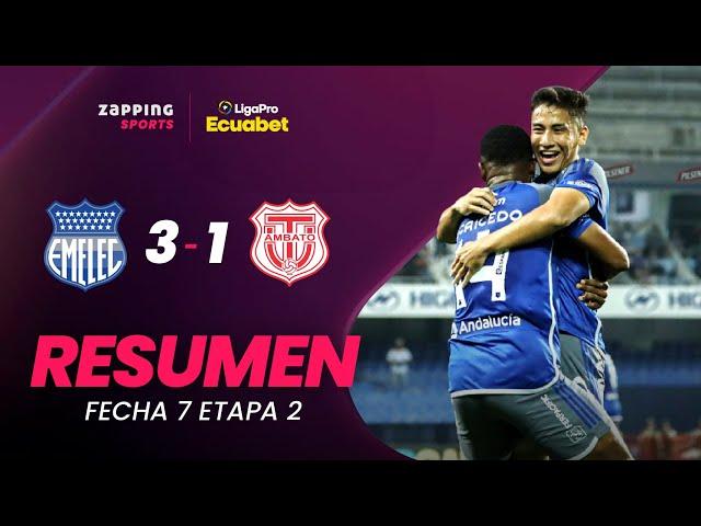 CS Emelec 3 - 1 Técnico Universitario / Resumen Fecha 7 / 2da Etapa / LigaPro Ecuabet