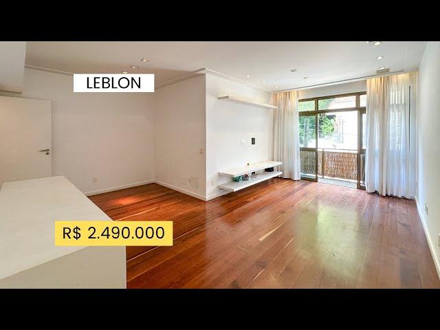 LEBLON, APARTAMENTO ESPETACULAR DE 3 QUARTOS E 2 VAGAS À VENDA - R$ 2.490.000,00