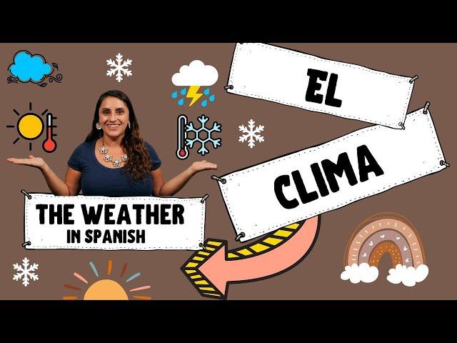 Learn Spanish weather vocabulary, Basic Spanish with Teacher Catalina