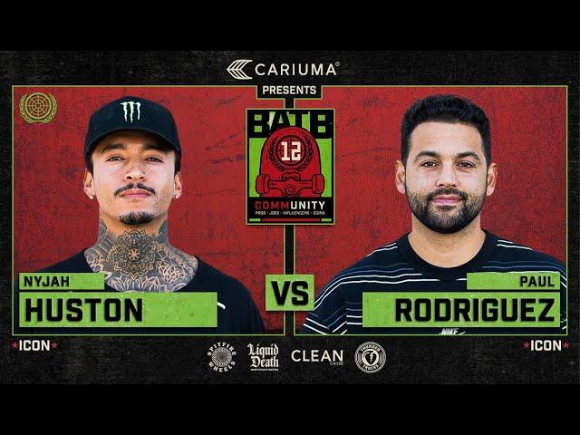 BATB 12: Nyjah Huston Vs. Paul Rodriguez - Round 1