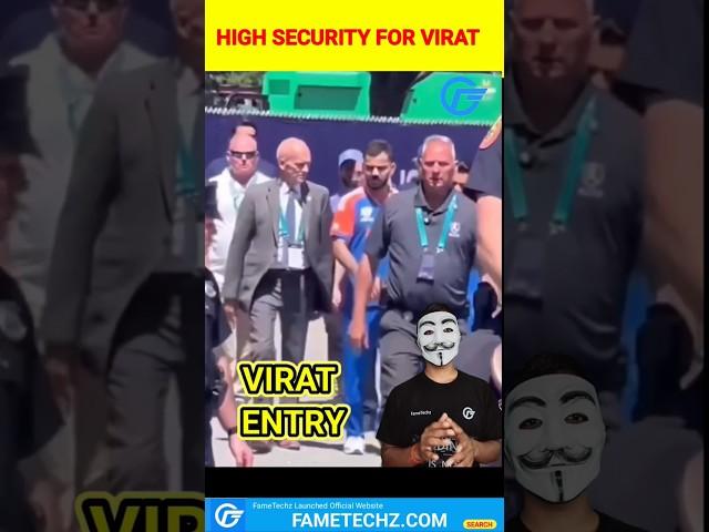 America Gave High Security for Virat Kohli #shorts #FameTechz