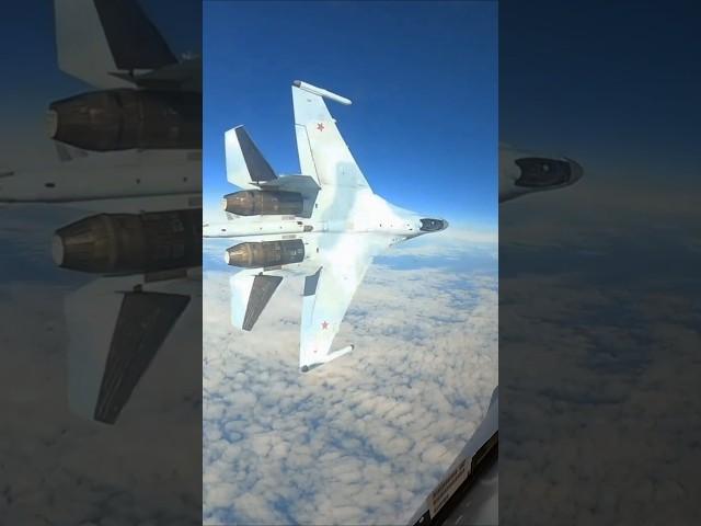 US F-16 intercepting a Russian Tu-95 was subjected to an unsafe maneuver by a Russian Su-35