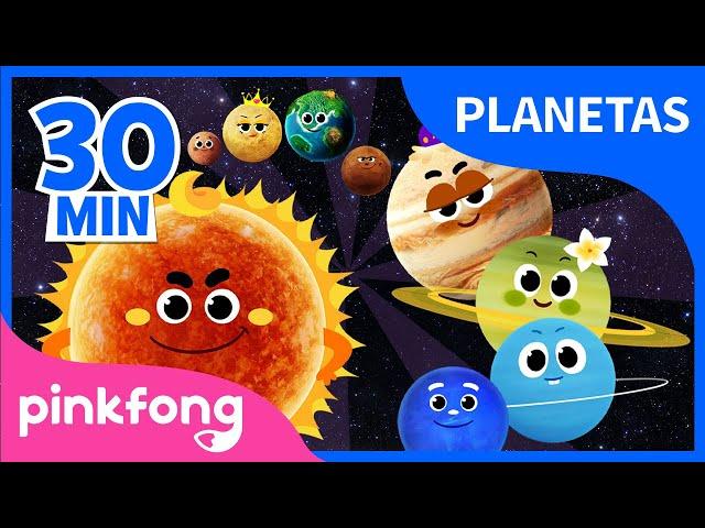 El Sistema Solar para niños | Canciones de Planetas | +Recopilación | Pinkfong Canciones Infantiles