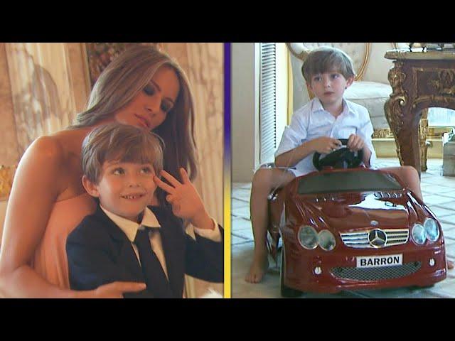 Watch RARE Barron Trump Moments With Donald and Melania! | ET Vault Unlocked