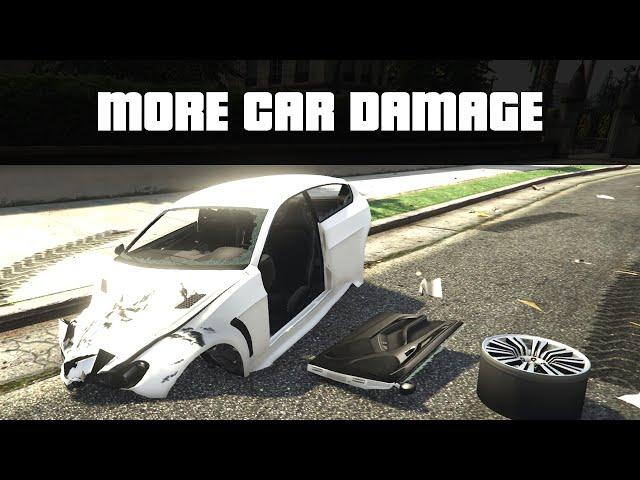 EXTREME CAR DAMAGE (More Deformation) | GTA 5 PC Mods
