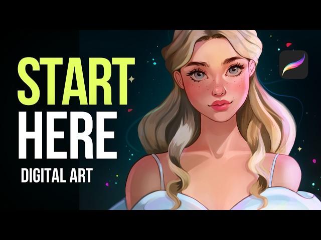 START HERE with Digital Art | Step by step Tutorial