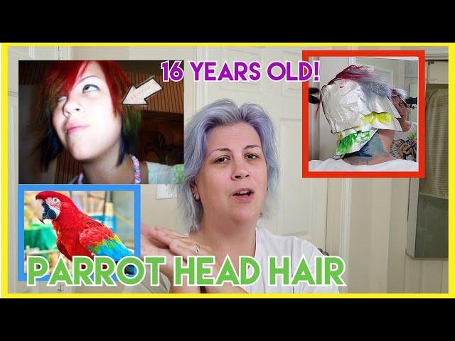 Recreating My First Rainbow Hair - Parrot Hair  