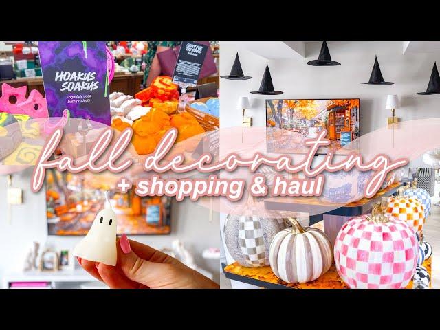 Shopping & Decorating For Fall! | + Full Haul From Trader Joes, Target & More | Lauren Norris