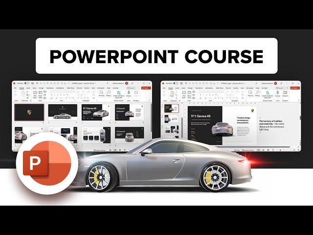 PowerPoint Tutorial: 3D  Porsche animation and basics of morph transition #powerpoint #tutorial