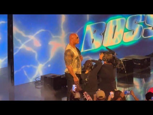 The Rock Returns Live Crowd Pop - WWE Bad Blood 10/5/24