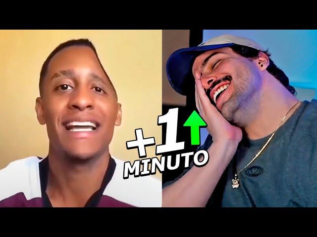 Se eu rir, aumento +1 minuto de vídeo