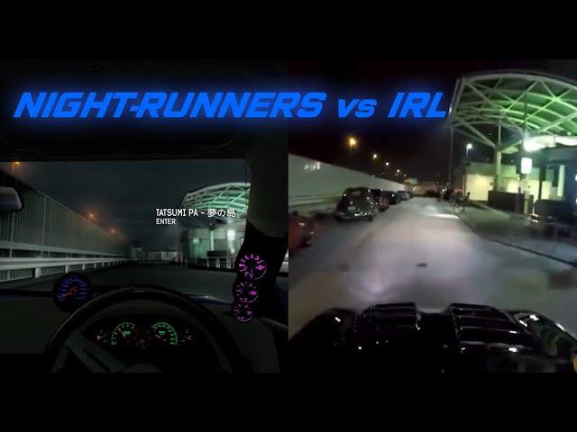 [New Game 2023] NIGHT-RUNNERS vs IRL ROADS