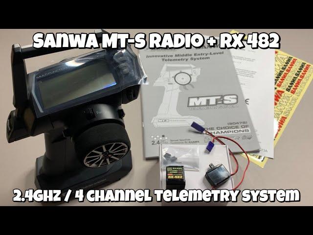 Sanwa (Airtronics) MT-S - 4 Channel / 2.4 GHZ Radio Telemetry System + RX482 Receiver - Unboxing