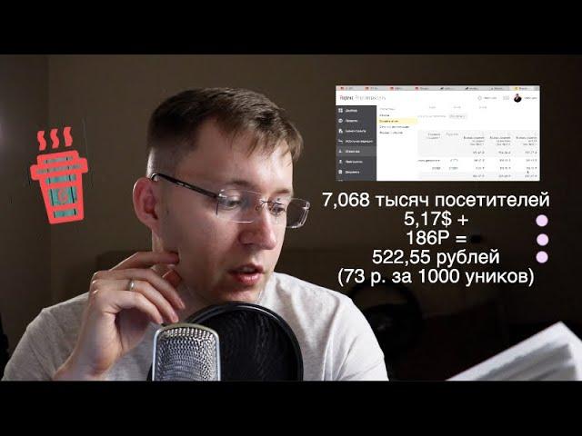 Сколько мне приносят сайты с 1000 посетителей на контекстной рекламе.