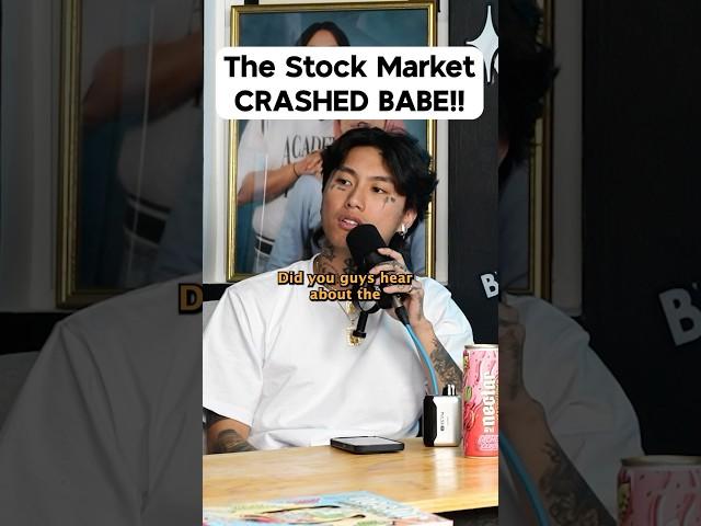 The stock market CRASHED babe!!