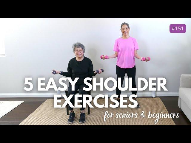 5 Easy Shoulder Exercises for Seniors, Beginners