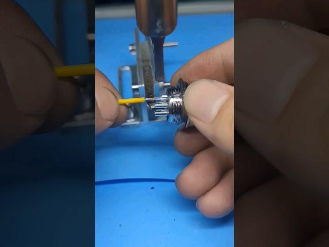 4 pin aviation plug soldering process #process