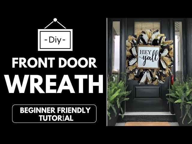 *NEW* HOW TO MAKE A WREATH | STEP BY STEP WREATH TUTORIAL FOR BEGINNERS | WREATH KIT | DECO MESH