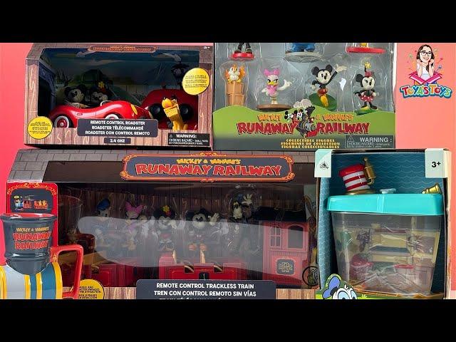 Mickey and Minnie’s Runaway Railway Toy Collection Unboxing Review | Remote Control Trackless Train