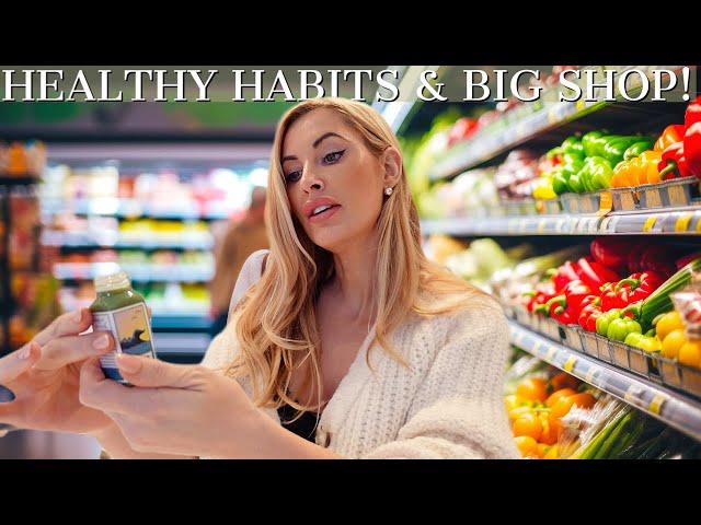 OUR BIG JANUARY FOOD SHOP  HEALTHY EATING & DRY JANUARY | FAMILY OF FOUR 2025 VLOG