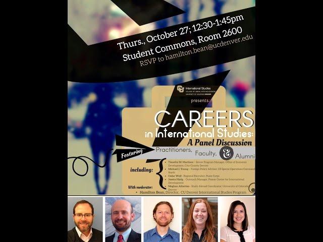 Fall 2016 Careers in International Studies Panel