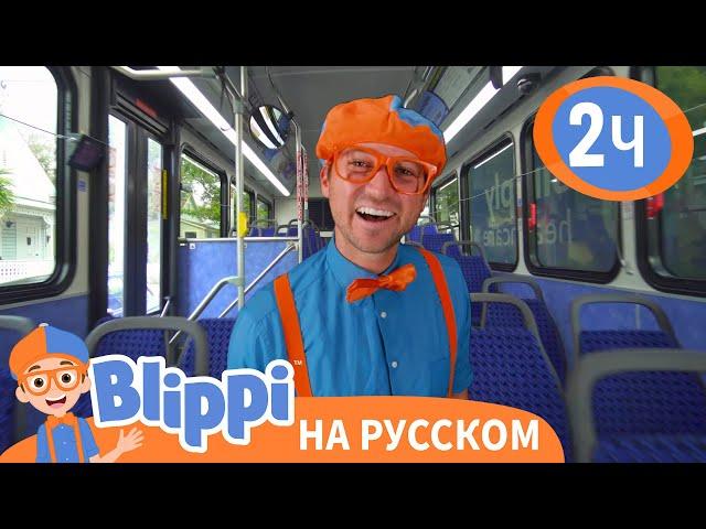 Блиппи изучает автобус | Обучающие видео для детей | Blippi Russian