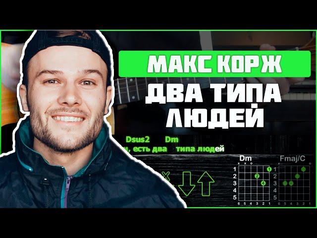 Макс Корж - Два типа людей | Разбор песни на гитаре | Аккорды, бой