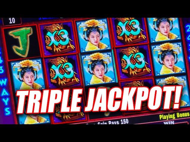 TRIPLE FORTUNE DRAGON IN THE HIGH LIMIT ROOM PAYS A WHOPPING JACKPOTS