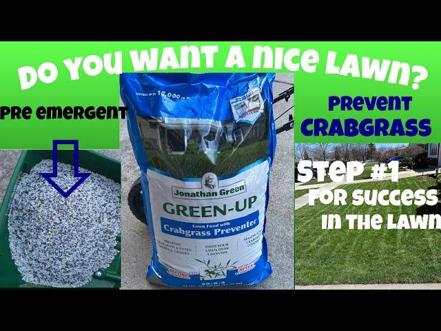 Step 1 Jonathan Green Crabgrass Preventer Application