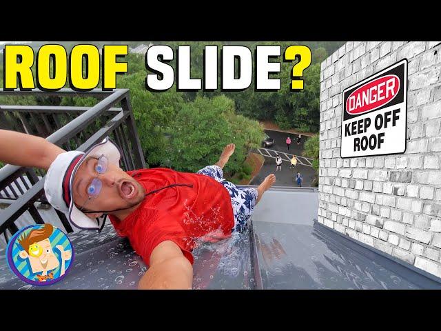 Don't Slide off the Roof!  FATHERS DAY @ the BEACH (FV Family Vacation Vlog w/ Special Recipe)