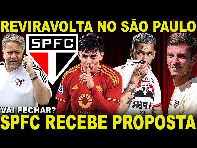 REVIRAVOLTA GRANDE!!! SPFC AGUARDA ACORDO! DIRETOR SOBRE DYBALA! LUCIANO NO ATLÉTICO MG? GALOPPO E+